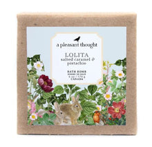 Load image into Gallery viewer, LOLITA | SALTED CARAMEL & PISTACHIO | BATH BOMB