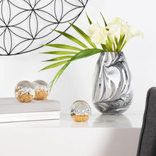 Load image into Gallery viewer, GLITTER GLASS BALL 3&quot; PAPERWEIGHT DECOR - SMALL BUBBLE
