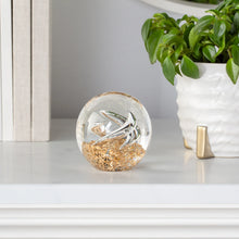 Load image into Gallery viewer, GLITTER GLASS BALL  3&quot; PAPERWEIGHT DECOR -SWIRL

