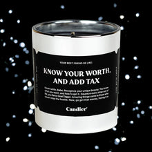Load image into Gallery viewer, KNOW YOUR WORTH CANDLE

